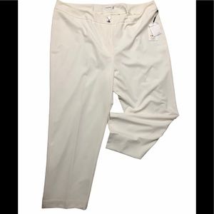 NWT Calvin Klein cream pants 24w